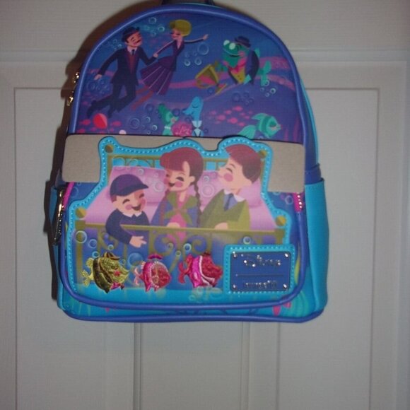 Disney Bedknobs and Broomsticks Underwater Mini Backpack by Loungefly - Picture 2 of 5